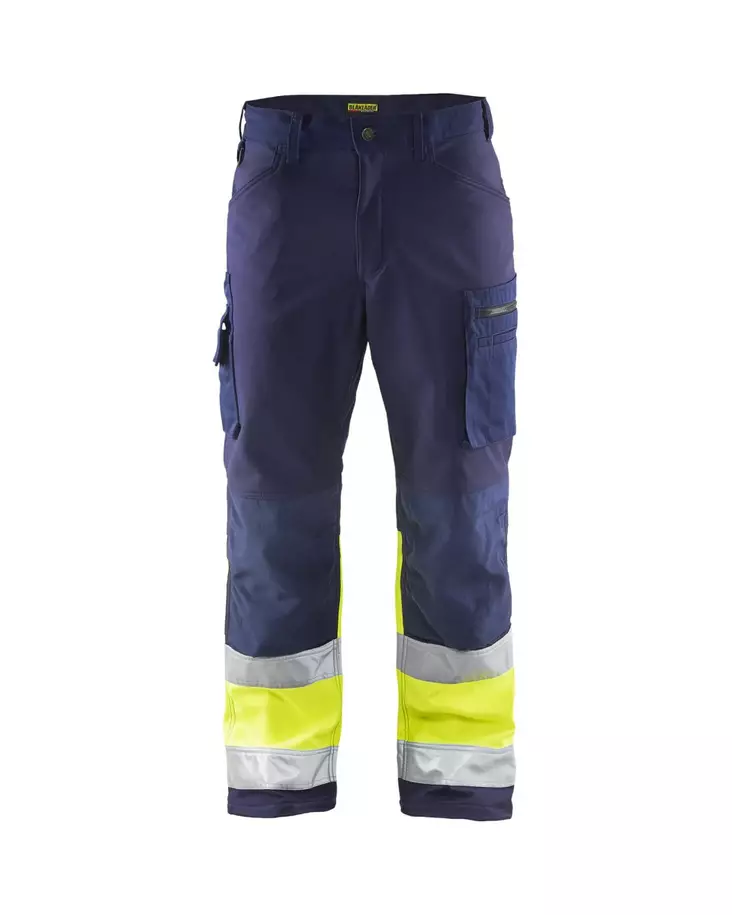Blåkläder Highvis softshell housut Mariininsininen/Huomio keltainen - Blåkläder Huomiotyövaatteet - 156225178933 - 1