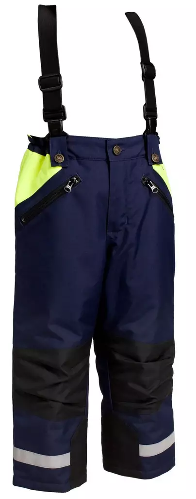 Blåkläder Lasten talvihousut Mariininsininen/Huomio keltainen - Blåkläder Työvaatteet - 184819778933 - 1