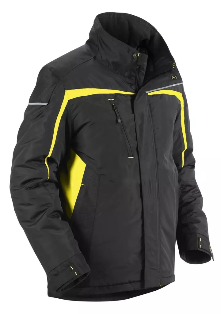 Blåkläder Talvitakki Musta/Huomio keltainen - Blåkläder Työvaatteet - 488319619933 - 1