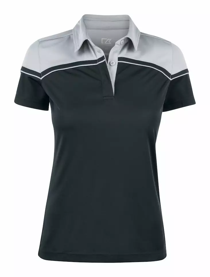 C&B Seabeck Polo Ladies, Black/Light Grey - Cutter & Buck Vaatteet - 354429-9993 - 1