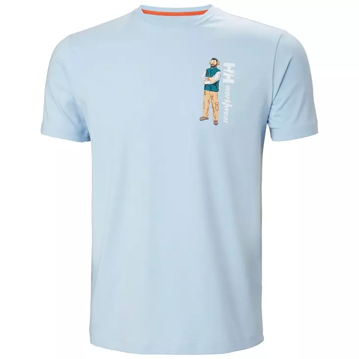 Helly Hansen Logo T-shirt, Pinnacle Blue - Helly Hansen Työpaidat - 79261-513 - 1