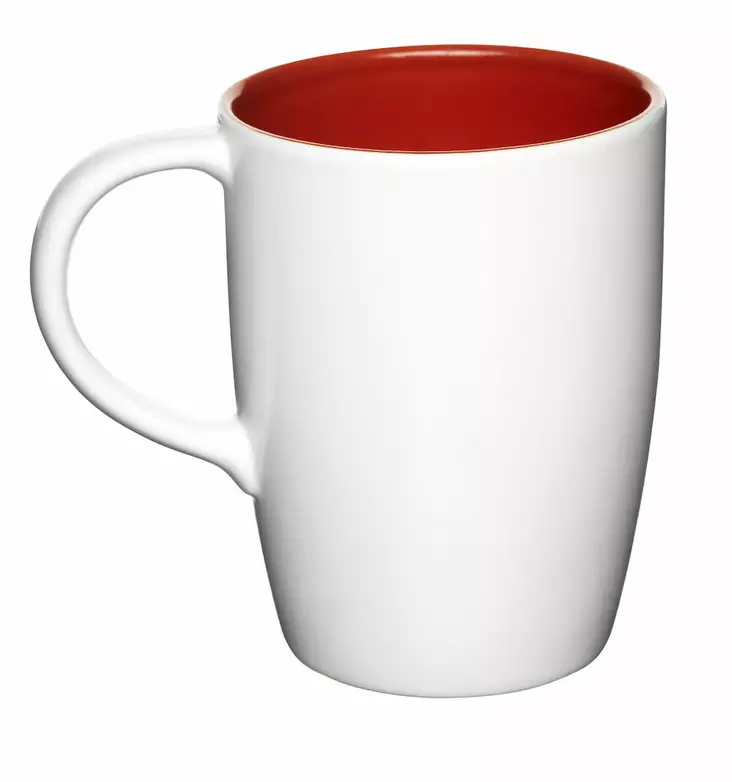 Sagaform Liberica muki iso, valkoinen/punainen sisäpinta - Koti ja Keittiö - 5015283 - 1