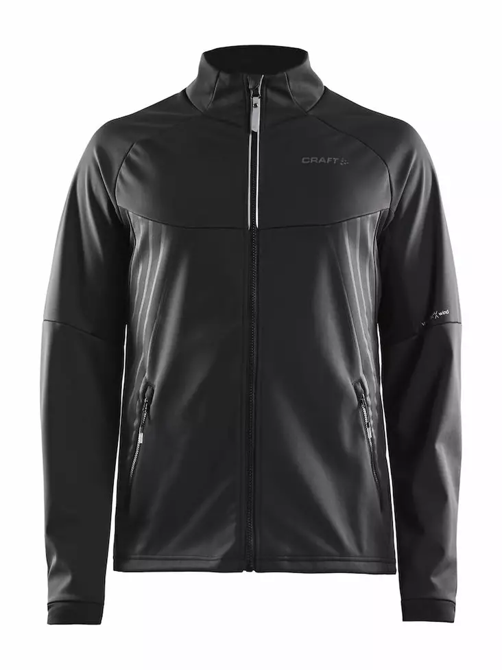 Warm Train Jacket M, BLACK-TRANSPARENT GREY - Craft Vaatteet - 1906413-999003 - 1