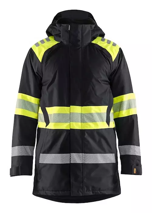 Blåkläder 4485 Highvis talviparkatakki, musta/keltainen - Blåkläder Huomiotyövaatteet - 448519779933 - 1