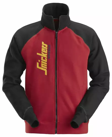 Snickers 2887 Vetoketjullinen takki logolla, 1604 vetoketjulla punainen - Snickers Työtakit - 28871604 - 1