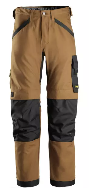 Snickers 6324 Canvas+ työhousut, 1204 Brown/Black - Snickers Työhousut - 63241204 - 1