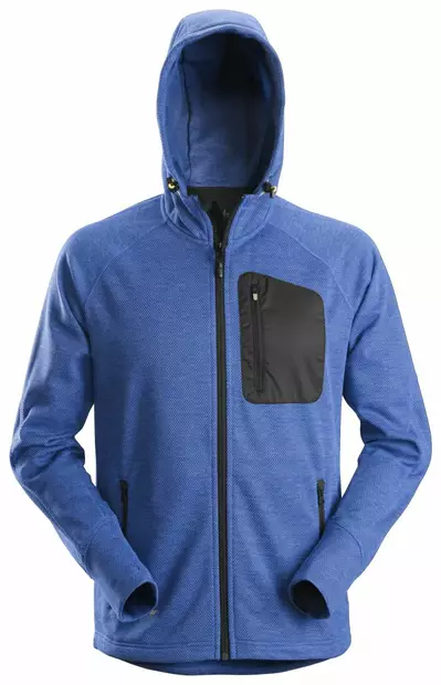Snickers 8041 FlexiWork, Fleece-huppari, 5604 Kirkas sininen/musta - Snickers Työtakit - 80415604 - 1