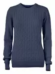 C&B Blakely Knitted Sweater Ladies', Navy Melange - Cutter & Buck Vaatteet - 355403-554 - 1