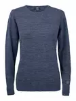 C&B Eatonville Sweater Ladies, Meleerattu t.sininen - Cutter & Buck Vaatteet - 355413-554 - 1