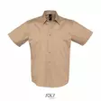 SOLS Brooklyn lyhythihainen miesten Twill paita, Beige - Kaikki Profiilivaatemerkit - 16080-114 - 1