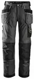 Snickers 3212 Työhousut riipputaskuilla, DuraTwill, 7404 Grafiitinharmaa/musta - Snickers Työhousut - 32127404 - 1