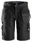 Snickers 6101 LiteWork+, 37.5® työshortsit riipputaskuilla, 0404 Musta - Snickers Työshortsit - 61010404 - 1