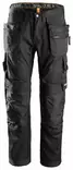 Snickers 6200 AllroundWork+, työhousut riipputaskuilla, 0404 Musta - Snickers Työhousut - 62000404 - 1