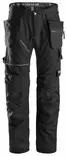 Snickers 6215 RuffWork, Cotton+ työhousut riipputaskuilla, 0404 Musta - Snickers Työhousut - 62150404 - 1