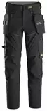 Snickers 6944 FlexiWork, 2.0 Work Trousers+ Holster Pockets, 0404 musta - Snickers Työhousut - 69440404 - 1