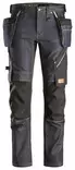 Snickers 6955 FlexiWork, Denim Work Trousers+ Holster Pockets, 6504 musta - Snickers Työhousut - 69556504 - 1