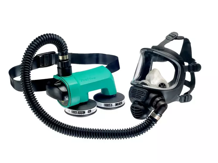 3M PF-602E-ASB puhallinsuojain + FF-302 kokonaamari Asbesti Ready Pack - 3M hengityksensuojaimet - 5564594 - 1