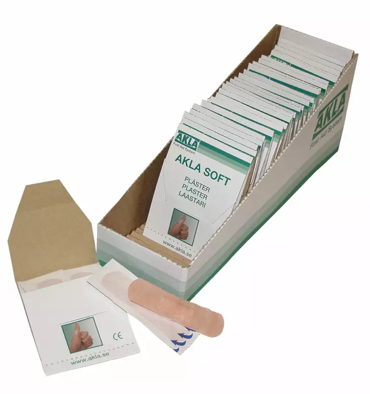 Akla 95124 Laastaripakkaus AKLA SOFT, taskupakkaus - Ensiaputuotteet - 95124 - 1