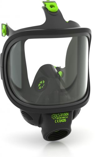 BLS 3150 Kokonaamari polykarbonaattivisiirillä - BLS hengityksensuojaimet - 8001064 - 1