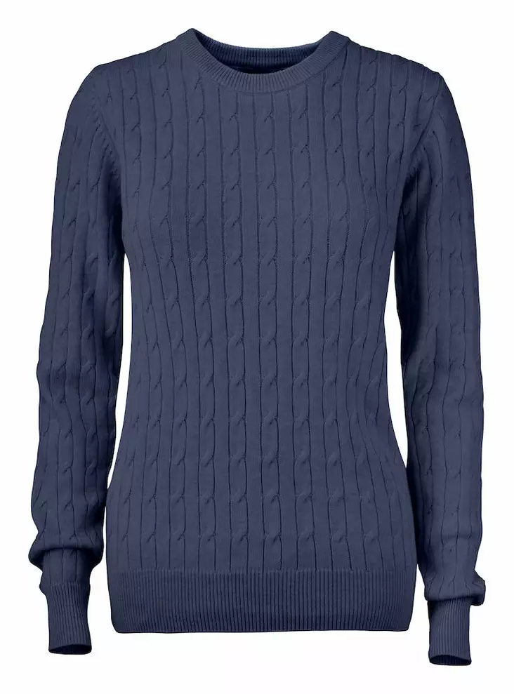 C&B Blakely Knitted Sweater Ladies', Navy Melange - Cutter & Buck Vaatteet - 355403-554 - 1