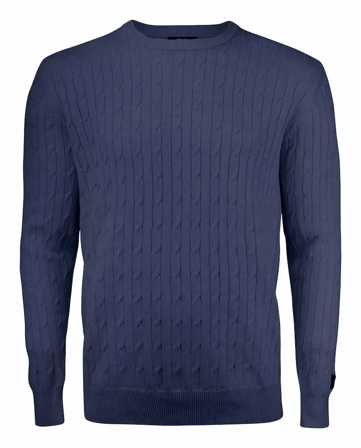 C&B Blakely Knitted Sweater Men's, Navy Melange - Cutter & Buck Vaatteet - 355402-554 - 1