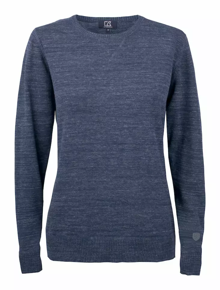 C&B Eatonville Sweater Ladies, Meleerattu t.sininen - Cutter & Buck Vaatteet - 355413-554 - 1
