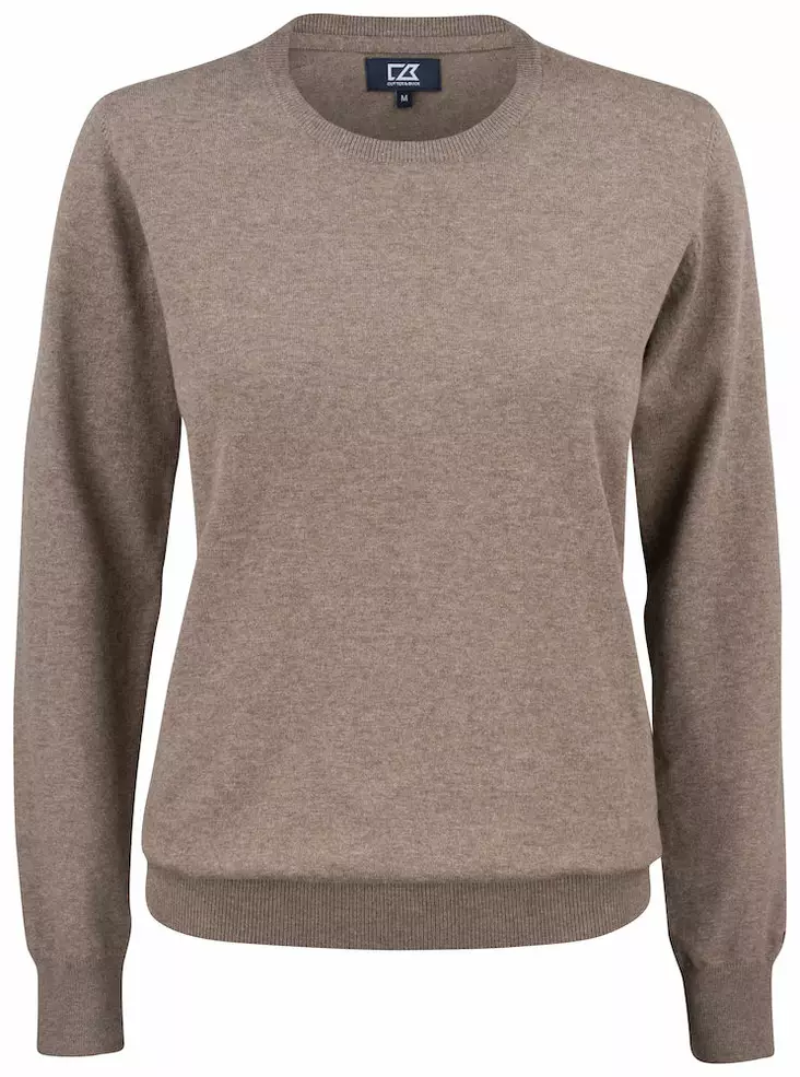 C&B Oakville Crewneck Ladies, Nougat Melange - Cutter & Buck Vaatteet - 355417-834 - 1