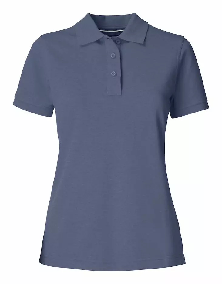 C&B Rimrock Cotton Polo Ladies, meleerattu sininen - Cutter & Buck Vaatteet - 354411-554 - 1