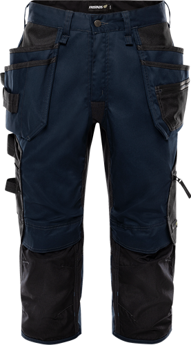 Fristads Green rakentajan stretch piraattihousut 2903 GWM, Navysininen - Fristads Työshortsit - 301204-544 - 1