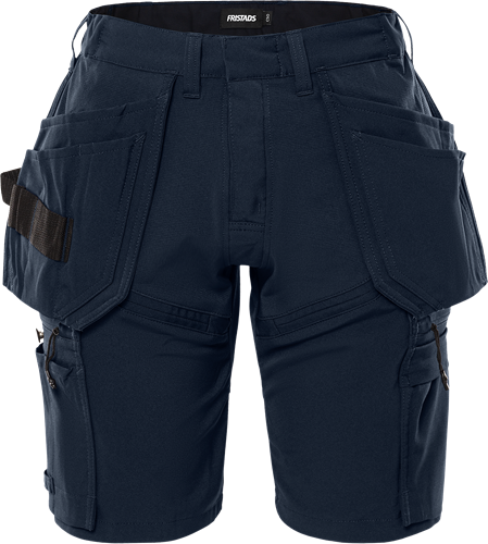 Fristads Rakentajan stretch shortsit naisten 2601 GLWS, Navysininen - Fristads Työshortsit - 301287-544 - 1