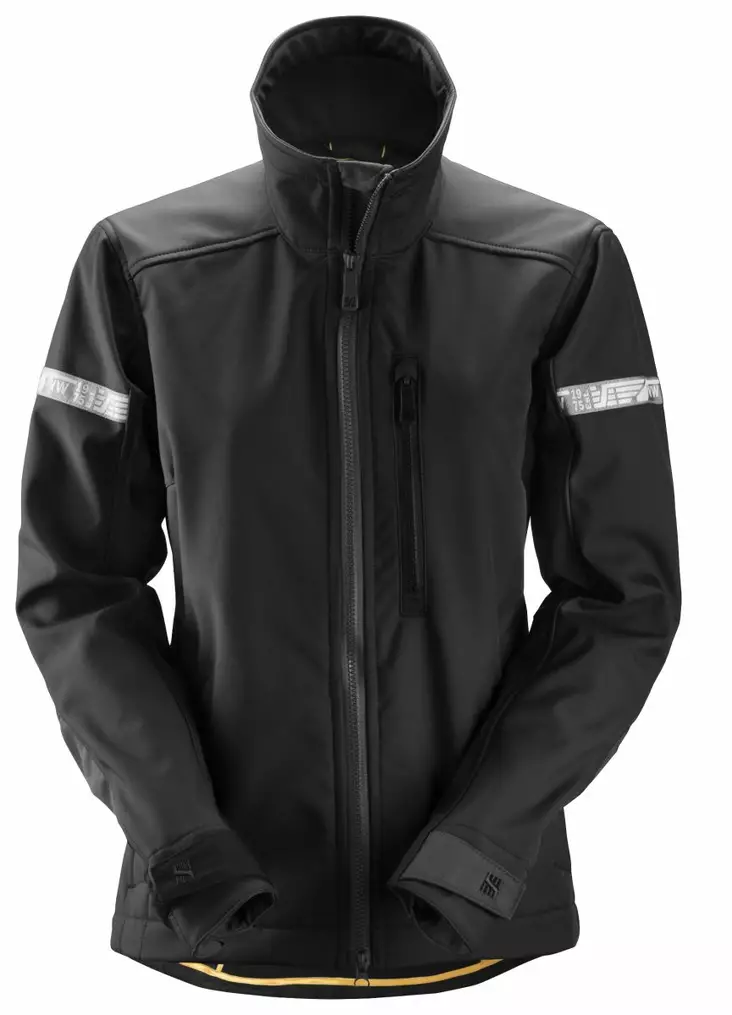 Snickers 1207 AllroundWork, naisten Soft Shell –takki, 0404 Musta - Snickers Työtakit - 12070404 - 1