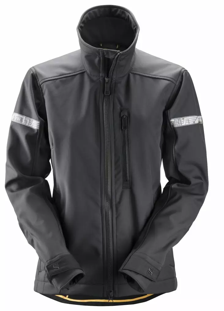 Snickers 1207 AllroundWork, naisten Soft Shell –takki, 5804 Teräksenharmaa/musta - Snickers Työtakit - 12075804 - 1