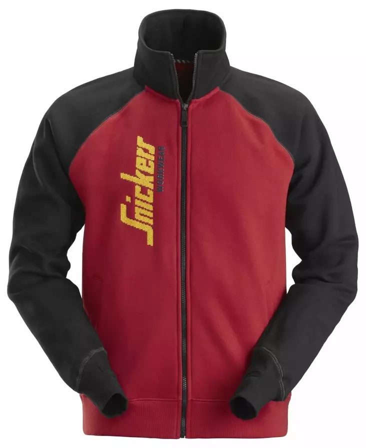 Snickers 2887 Vetoketjullinen takki logolla, 1604 vetoketjulla punainen - Snickers Työtakit - 28871604 - 1