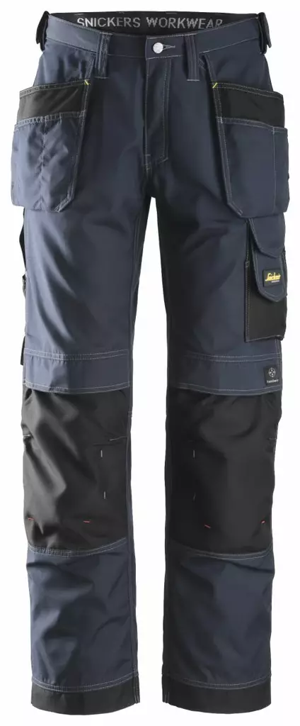Snickers 3213 Työhousut riipputaskuilla, RipStop, 9504 Navy/musta - Snickers Työhousut - 32139504 - 1