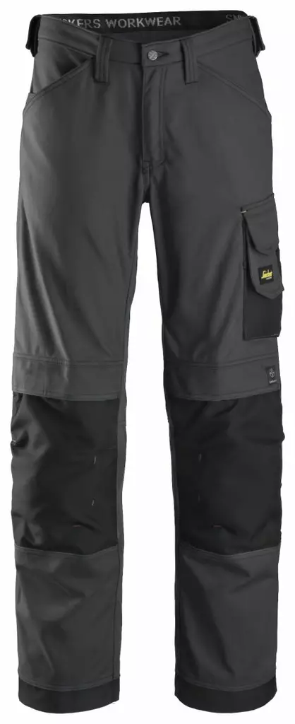 Snickers 3314 Työhousut, Canvas+, 5804 Teräksenharmaa/musta - Snickers Työhousut - 33145804 - 1