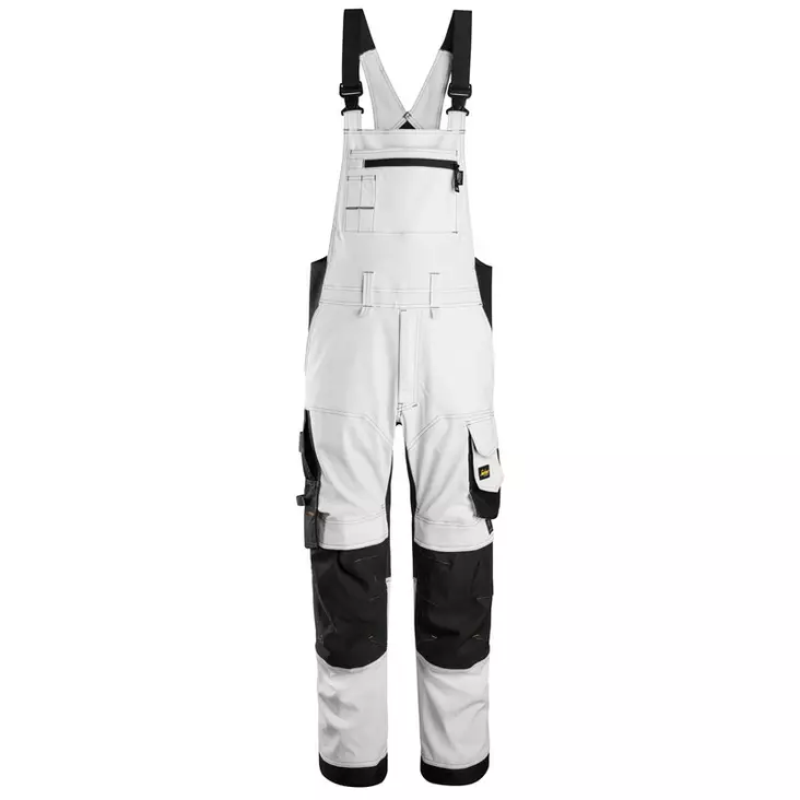 Snickers 6051 AllroundWork, joustavat työhaalarit, 0904 Valkoinen/Musta - Snickers Työavosuojat - 60510904 - 1