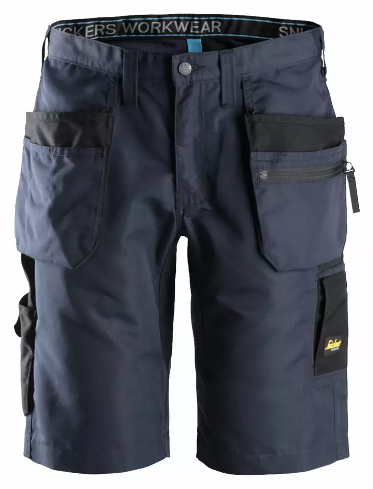 Snickers 6101 LiteWork+, 37.5® työshortsit riipputaskuilla, 9504 Navy/musta - Snickers Työshortsit - 61019504 - 1