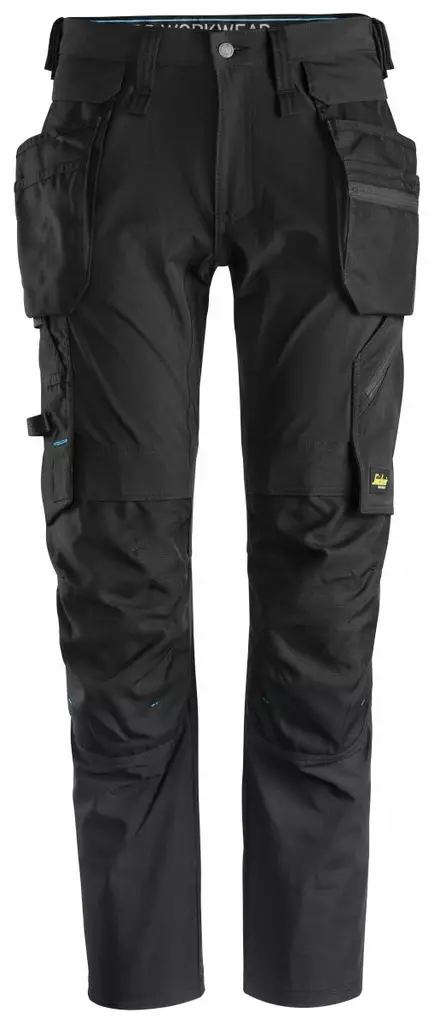 Snickers 6208 LiteWork, Trousers+ Detachable Holster Pockets, 0404 musta - Snickers Työhousut - 62080404 - 1