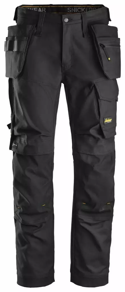 Snickers 6270 AllroundWork, Vision-työhousut riipputaskuilla, 0404 Musta/musta - Snickers Työhousut - 62700404 - 1