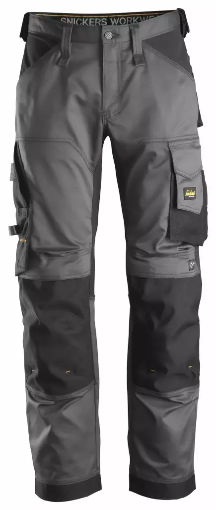 Snickers 6351 AllroundWork, Stretch Loose Fit Work Trousers, 5804 t.harmaa-musta - Snickers Työhousut - 63515804 - 1