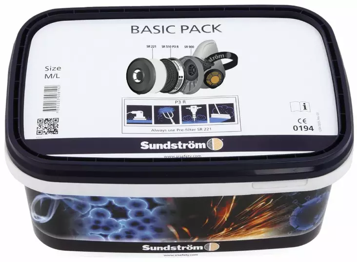 Sundström SR 900 Basic Pack, koko M - Sundström hengityksensuojaimet - H05-0004 - 1