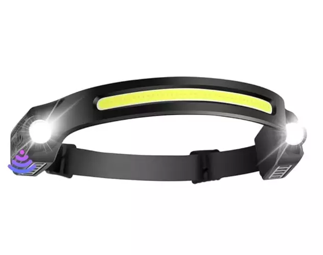 Japcell HLS650 Ladattava otsalamppu sensorilla, 650 lm - Otsalamput - 100048584 - 1