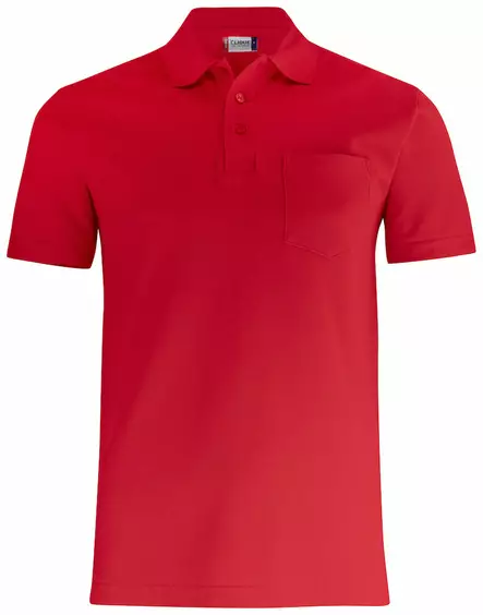 Clique Basic Polo Pocket, punainen - Clique Vaatteet - 028255-35 - 1