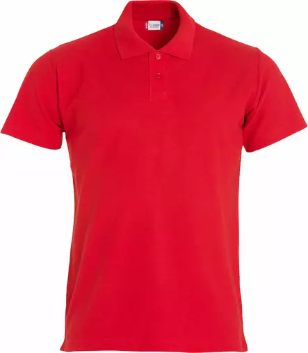 Clique Basic Polo S/S Junior, punainen - Clique Vaatteet - 028232-35 - 1