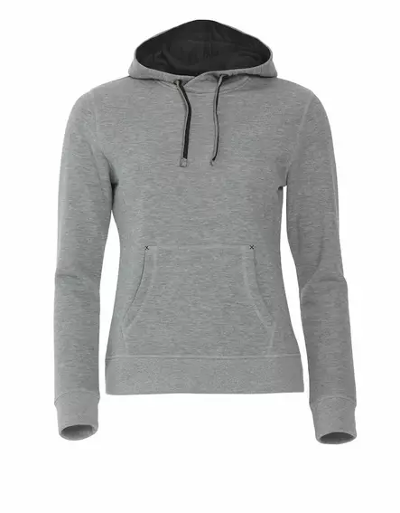 Clique Classic Hoody Ladies, meleerattu harmaa - Clique Vaatteet - 021042-95 - 1