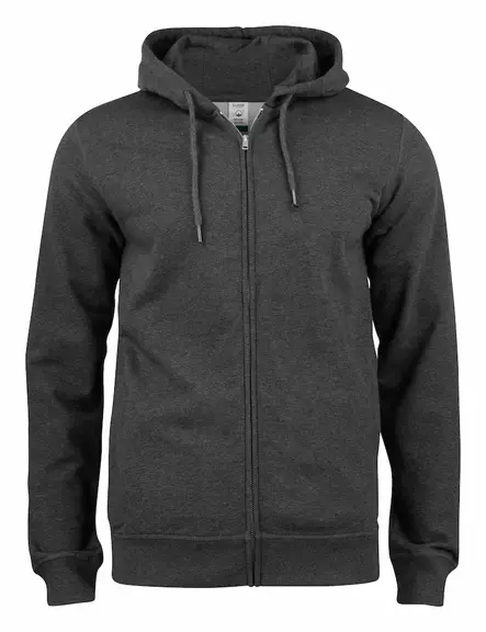 Clique Premium OC Hoody Full Zip, meleerattu antrasiitti - Clique Vaatteet - 021004-955 - 1