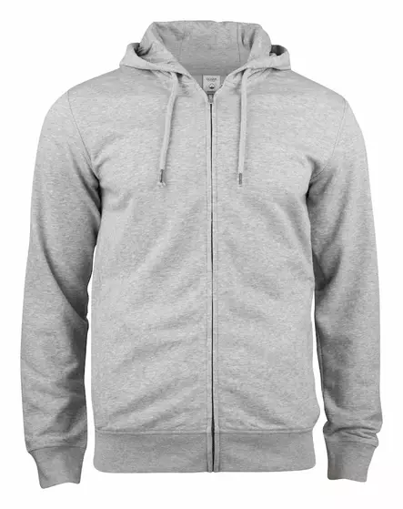 Clique Premium OC Hoody Full Zip, meleerattu harmaa - Clique Vaatteet - 021004-95 - 1