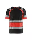 Blåkläder Highvis t-paita Musta/Huomio punainen - Blåkläder Huomiotyövaatteet - 342110309955 - 1