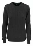 C&B Blakely Knitted Sweater Ladies', Meleerattu antrasiitti - Cutter & Buck Vaatteet - 355403-955 - 1
