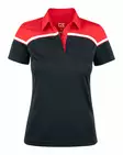 C&B Seabeck Polo Ladies, Black/Red - Cutter & Buck Vaatteet - 354429-9935 - 1